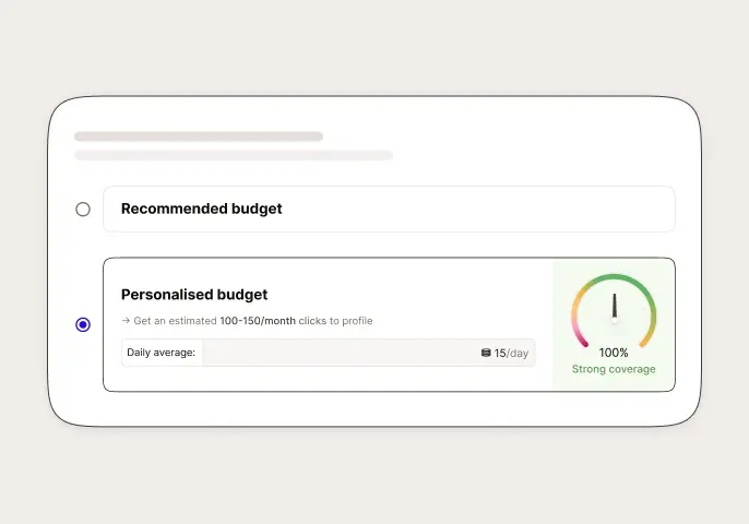 Illustratie voor het bepalen van je campagnebudget