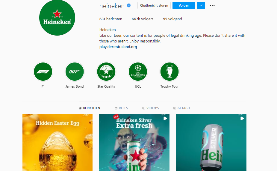 Heineken Instagram